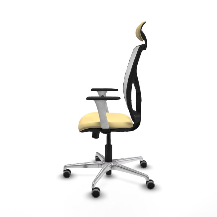 PIQUERAS Y CRESPO Silla de oficina Motilla con mecanismo Sincro, Crema y Blanco PIQUERAS Y CRESPO Silla de oficina Motilla con mecanismo Sincro, Crema y Blanco
