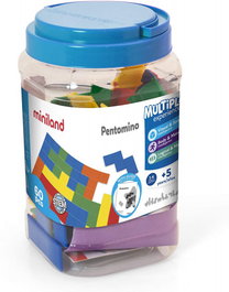 Miniland Juego Didáctico Pentóminos de Colores 95219
