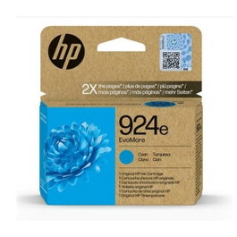 HP 924e EvoMore Cartucho de Tinta Cian Original Alto Rendimiento XL