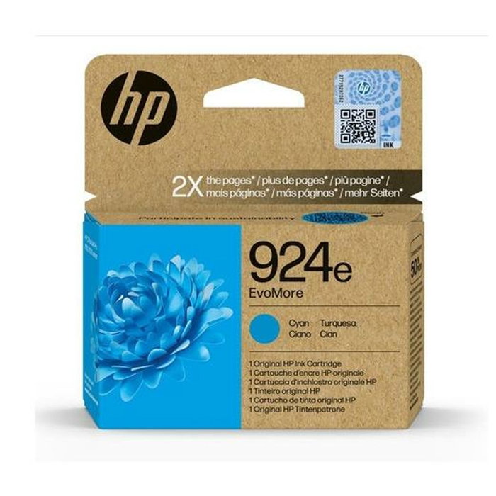 HP 924e EvoMore Cartucho de Tinta Cian Original Alto Rendimiento XL HP 924e EvoMore Cartucho de Tinta Cian Original Alto Rendimiento XL