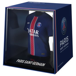 FANCOLLEX Figura Mini Camiseta PSG - Estatua Coleccionable de 9.5cm en Vinilo, Acrílico y Plástico Biodegradable