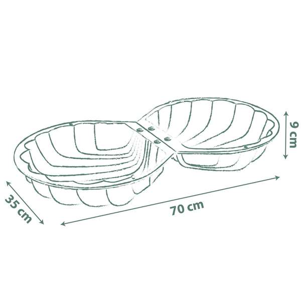 Smoby Arenero Doble para Niños con Accesorios para Jugar en la Arena