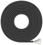 Aisens Bobina de Cable de Red Cat.6 UTP Rígido CCA AWG23 Negro 100m