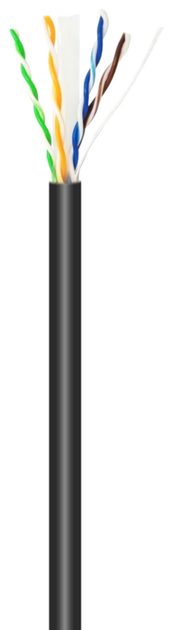 Aisens Bobina de Cable de Red Cat.6 UTP Rígido CCA AWG23 Negro 100m