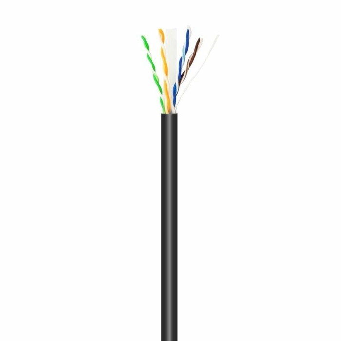 Aisens Bobina de Cable de Red Cat.6 UTP Rígido CCA AWG23 Negro 100m