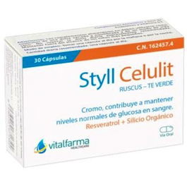 Styll Celulit 918mg, 30 Cápsulas. Contribuye al metabolismo normal de macronutrientes.