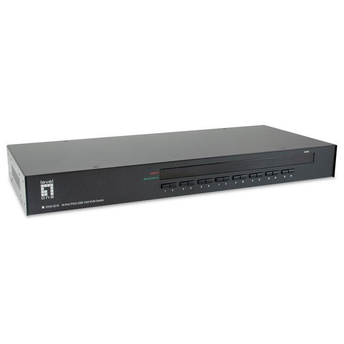 LevelOne KVM-3216 KVM Switch de 16 puertos PS/2-USB VGA LevelOne KVM-3216 KVM Switch de 16 puertos PS/2-USB VGA