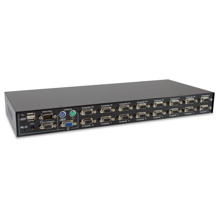 Level One KVM-3216 Switch KVM VGA PS/2-USB de 16 Puertos