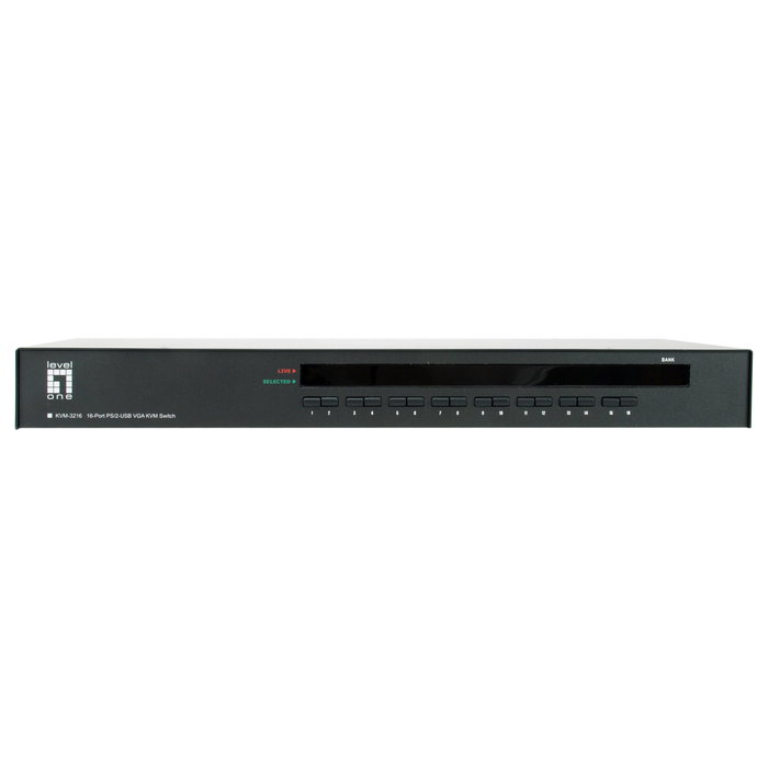 LevelOne KVM-3216 KVM Switch de 16 puertos PS/2-USB VGA LevelOne KVM-3216 KVM Switch de 16 puertos PS/2-USB VGA