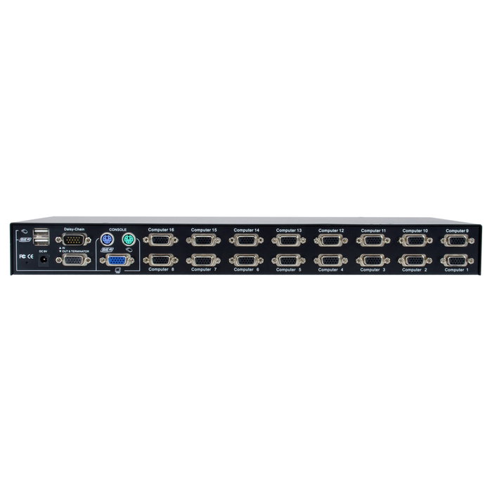 LevelOne KVM-3216 KVM Switch de 16 puertos PS/2-USB VGA LevelOne KVM-3216 KVM Switch de 16 puertos PS/2-USB VGA