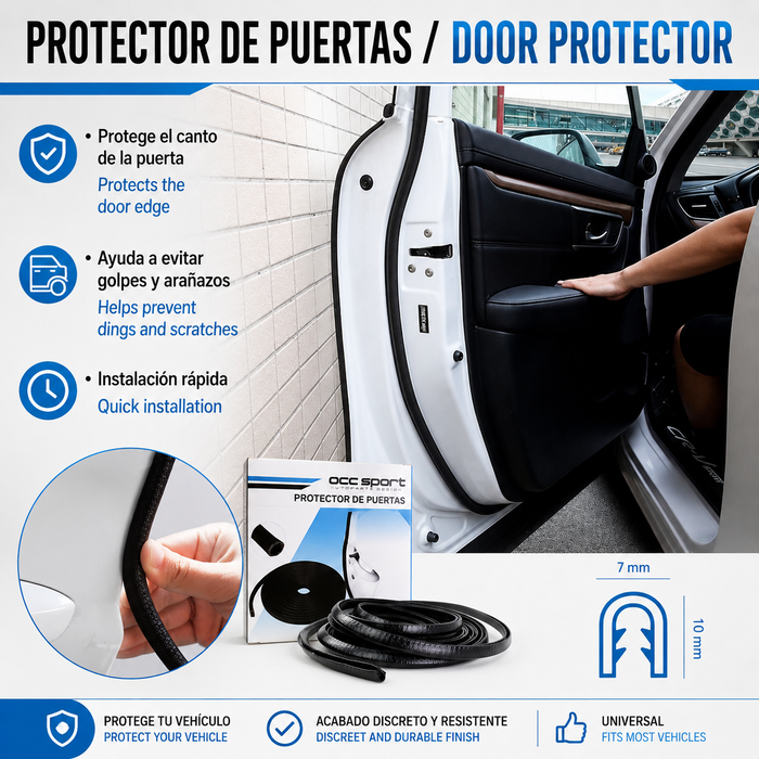 Occ Sport Protector de Puerta Negro Carbono