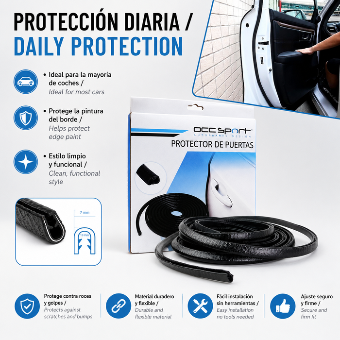 Occ Sport Protector de Puerta Negro Carbono
