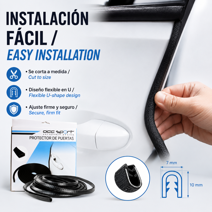 Occ Sport Protector de Puerta Negro Carbono