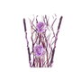 DKD Home Decor Surtido de 2 Ramos de Flores Secas (Lila y Blanco)