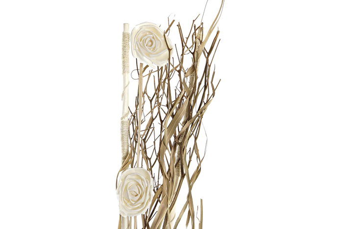 DKD Home Decor Ramo Cottage Lila Blanco 30 x 100 x 30 cm (2 Unidades)