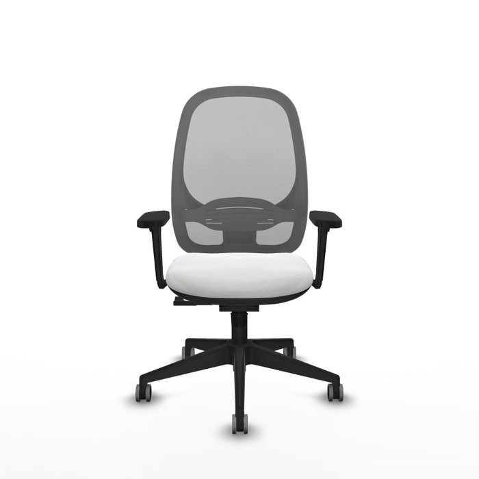 PIQUERAS Y CRESPO Silla de oficina Cilanco con Mecanismo Sincro Blanco y Gris PIQUERAS Y CRESPO Silla de oficina Cilanco con Mecanismo Sincro Blanco y Gris