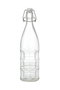 Inde Botella Transparente con Tapon Hermetico 1L 8.6x31cm (12 Unidades)