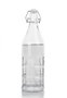 Inde Botella Transparente con Tapon Hermetico 1L 8.6x31cm (12 Unidades)