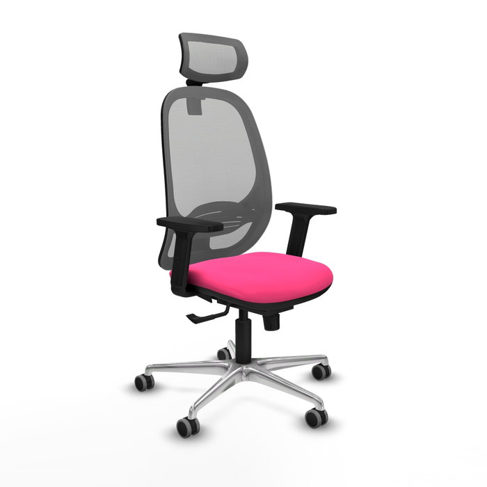 PIQUERAS Y CRESPO Silla de oficina Cilanco Rosa y Gris PIQUERAS Y CRESPO Silla de oficina Cilanco Rosa y Gris