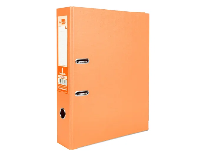 Liderpapel Archivador de Palanca Folio Documenta Forrado PVC Rado Lomo 75mm Naranja con Compresor Liderpapel Archivador de Palanca Folio Documenta Forrado PVC Rado Lomo 75mm Naranja con Compresor