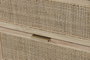 DKD Home Decor Chifonier Tropical Natural Madera de Abeto y Ratán 5 Cajones 100 x 46 x 35 cm
