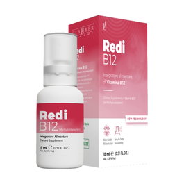 Glauber Pharma Redi B12 Spray 15ml – Complemento Alimenticio con Vitamina B12 para Energía y Vitalidad