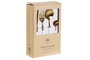 DKD Home Decor Cubertería Basicos Chic Set de 24 Piezas Dorado Blanco Inox