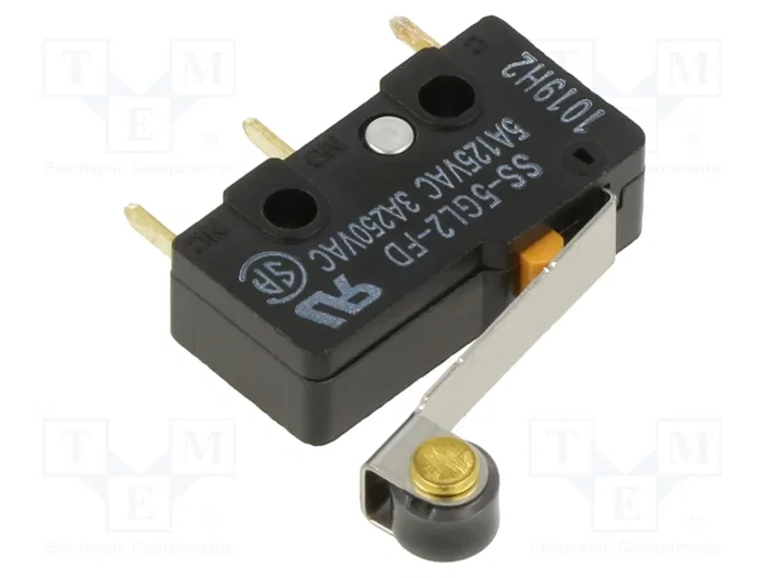 Aratas (Formerly Omron Components) Microconmutador SNAP ACTION SPDT 5A SS Aratas (Formerly Omron Components) Microconmutador SNAP ACTION SPDT 5A SS