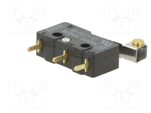 Aratas (Formerly Omron Components) Microconmutador SNAP ACTION SPDT 5A SS Aratas (Formerly Omron Components) Microconmutador SNAP ACTION SPDT 5A SS