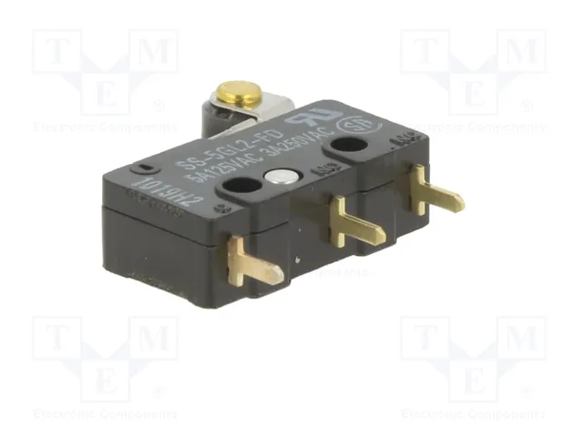 Aratas (Formerly Omron Components) Microconmutador SNAP ACTION SPDT 5A SS Aratas (Formerly Omron Components) Microconmutador SNAP ACTION SPDT 5A SS