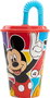 Vaso con Pajita Mickey Mouse CZ11364 430 ml