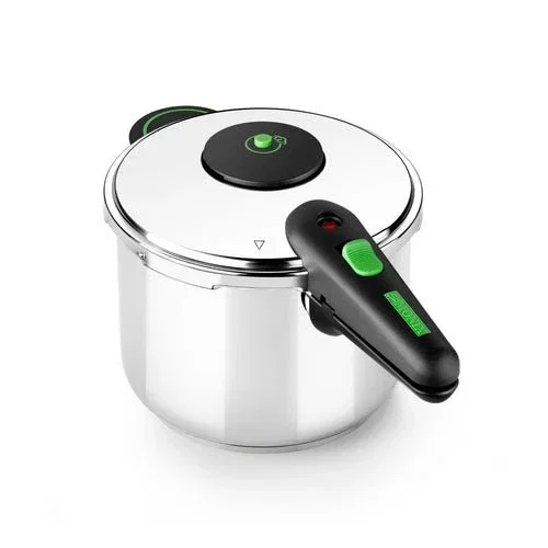 Monix Presto Olla a Presión de Acero Inoxidable 18/10 7 Litros, Triple Fondo Difusor, Compatible con Inducción, M911003