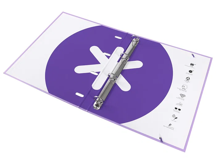 Antartik Carpeta con recambio a4 cuadro 5mm forrada 4 anillas 25mm redondas color lavanda 100 hojas 100g Antartik Carpeta con recambio a4 cuadro 5mm forrada 4 anillas 25mm redondas color lavanda 100 hojas 100g