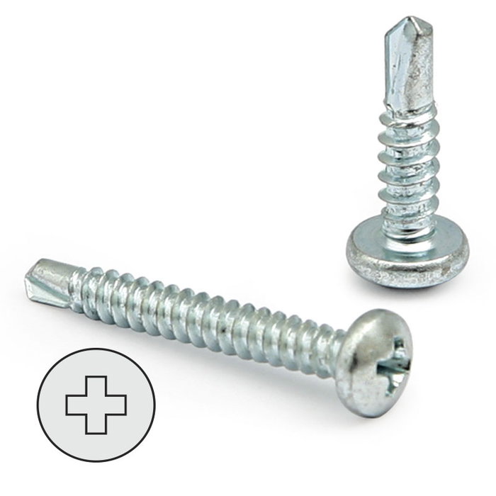 DUVER Tornillo Broca Rosca Chapa Cabeza Redonda Larga R/Chapa 25Mm Ø Rosca Chapa 3.5Mm (Set de 500) DUVER Tornillo Broca Rosca Chapa Cabeza Redonda Larga R/Chapa 25Mm Ø Rosca Chapa 3.5Mm (Set de 500)