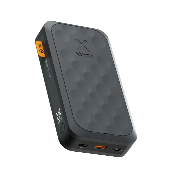 Xtorm FS-5201 Power Bank Fuel Series 20000 mAh Negro - Batería Externa Portátil 35W con Pantalla LCD, 2x USB-C y 1x USB-A, Carga Rápida para Viajes