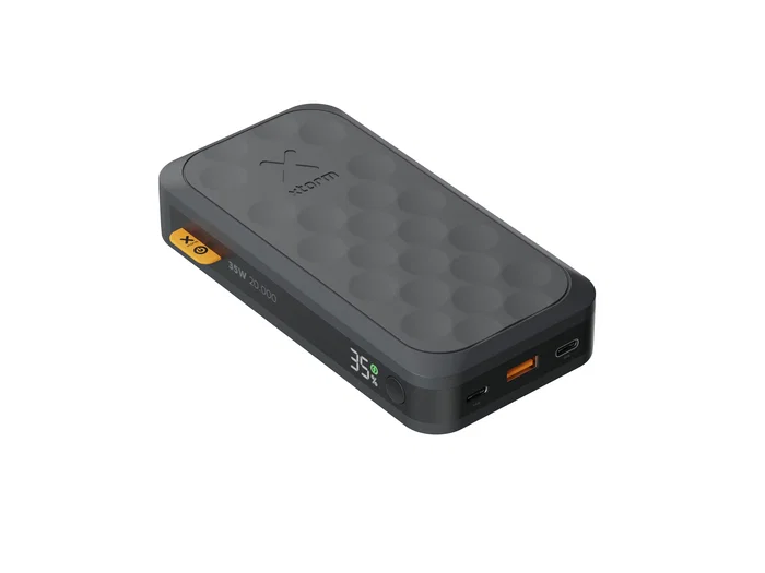 Xtorm FS-5201 Power Bank Fuel Series 20000 mAh Negro - Batería Externa Portátil 35W con Pantalla LCD, 2x USB-C y 1x USB-A, Carga Rápida para Viajes