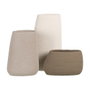 Jarrón Gris Oscuro Cerámica Decoración 30 X 16 cm