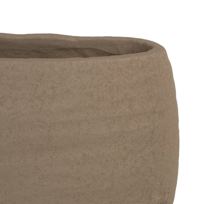 Jarrón Gris Oscuro Cerámica Decoración 30 X 16 cm