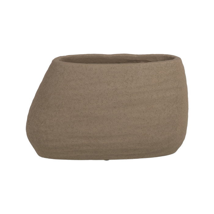 Jarrón Gris Oscuro Cerámica Decoración 30 X 16 cm