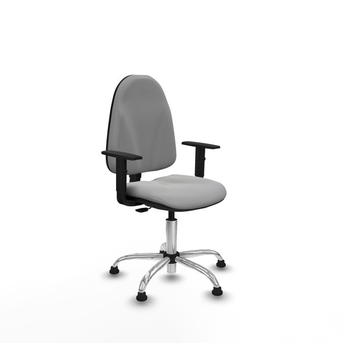PIQUERAS Y CRESPO Silla de oficina Algarra Gris claro con Brazos 1D PIQUERAS Y CRESPO Silla de oficina Algarra Gris claro con Brazos 1D
