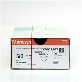 B. Braun Sutura Monosyn Quick Undyed 5/0 45cm 12uds