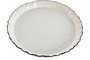 DKD Home Decor Plato de Porcelana Blanco con Pie