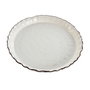 DKD Home Decor Plato de Porcelana Blanco con Pie