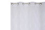 DKD Home Decor White23 Cortina Basicos Blanco 260 x 140 cm (2 Unidades)