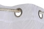 DKD Home Decor Cortina de Poliéster Bordada con Anillas Blanca 140x260 cm