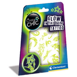 CLEMENTONI Tatuajes Brillantes en la oscuridad Crazy Chic