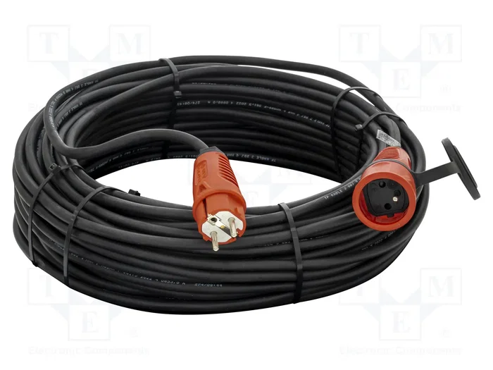 KERG Prolongador de alimentación H05RR-F 3G1,5mm2 40m negro KERG Prolongador de alimentación H05RR-F 3G1,5mm2 40m negro