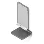 Ubiquiti UACC-U7-Pro-Wall-TS Soporte de Montaje en Pared/Mesa para Access Point U7-Pro-Wall, Aluminio y PC Blanco