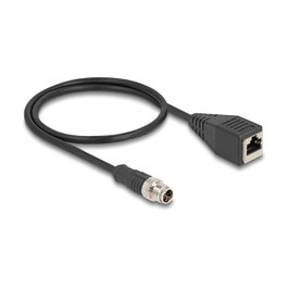 DeLOCK Cable M12 X-codificado 8 Pin Macho a RJ45 Hembra 0,5 m