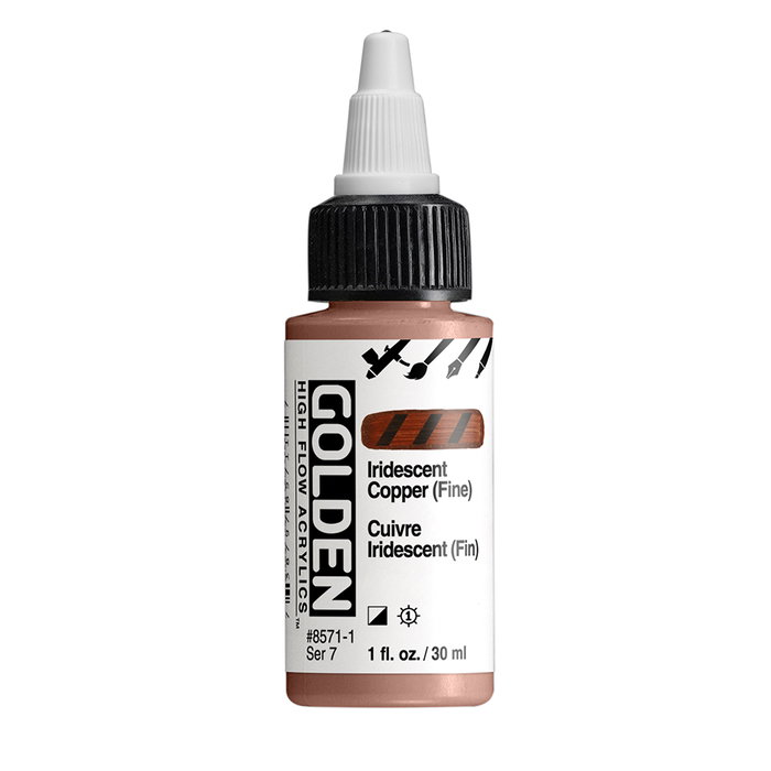 Golden High Flow Colores Acrílicos Iridiscente Cobre (Fino) 30 ml Golden High Flow Colores Acrílicos Iridiscente Cobre (Fino) 30 ml
